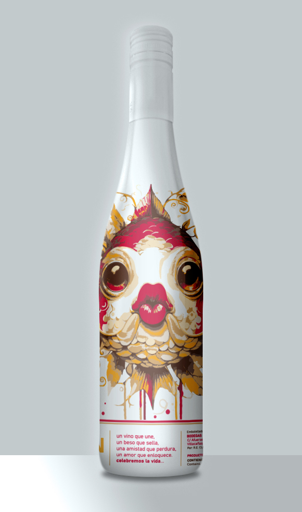 Diseño de Etiqueta de Vino